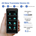 VORMOR Z6 Tradutor Inteligente AI com Ecrã Tátil HD de 5.0 polegadas 139 Línguas com Tradução Offline / Tradução por Foto