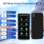 VORMOR Z6 Tradutor Inteligente AI com Ecrã Tátil HD de 5.0 polegadas 139 Línguas com Tradução Offline / Tradução por Foto