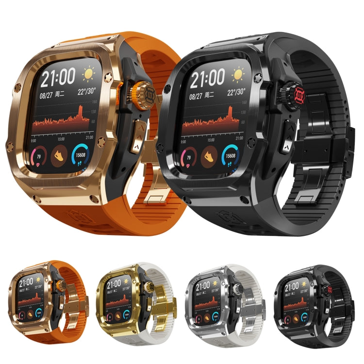 Capa Metálica RedPepper Armor com Pulseira de Relógio de Silicone Integrada, Para Apple Watch Ultra 3 / 2 / 1 49mm