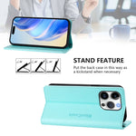 Capa de Telemóvel em Pele com Fecho Magnético de Dupla Dobra RC01 com RFID, Para iPhone 16 Pro, Para iPhone 16 Plus, Para iPhone 16, Para iPhone 15 Pro Max, Para iPhone 15 Pro, Para iPhone 15 Plus
