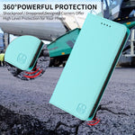 Capa de Telemóvel em Pele com Fecho Magnético de Dupla Dobra RC01 com RFID, Para iPhone 16 Pro, Para iPhone 16 Plus, Para iPhone 16, Para iPhone 15 Pro Max, Para iPhone 15 Pro, Para iPhone 15 Plus