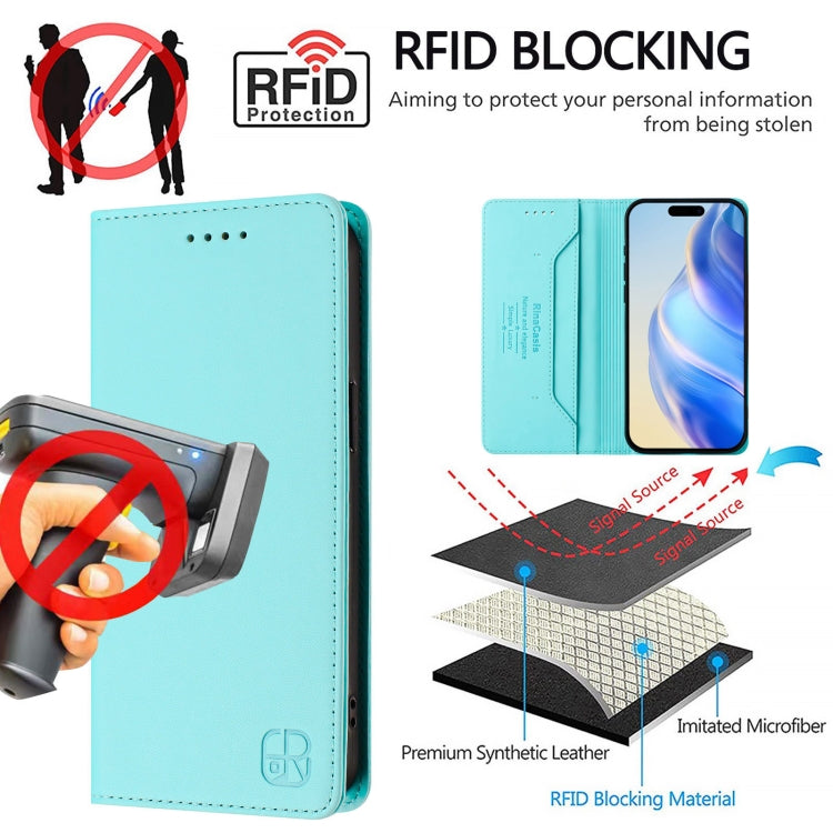 Capa para telemóvel em pele RC01 com dupla dobra, sucção magnética e RFID, para iPhone 17e / 16e, para iPhone 17 Pro Max, para iPhone 17 Pro, para iPhone 17, para iPhone Air, para iPhone 16 Pro Max