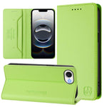 Capa para telemóvel em pele RC01 com dupla dobra, sucção magnética e RFID, para iPhone 17e / 16e, para iPhone 17 Pro Max, para iPhone 17 Pro, para iPhone 17, para iPhone Air, para iPhone 16 Pro Max