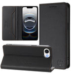 Capa para telemóvel em pele RC01 com dupla dobra, sucção magnética e RFID, para iPhone 17e / 16e, para iPhone 17 Pro Max, para iPhone 17 Pro, para iPhone 17, para iPhone Air, para iPhone 16 Pro Max