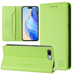 Capa de Telefone em Pele RFID com Dupla Dobra e Sucção Magnética RC01, Para iPhone 7 Plus / 8 Plus