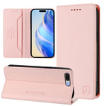 Capa de Telefone em Pele RFID com Dupla Dobra e Sucção Magnética RC01, Para iPhone 7 Plus / 8 Plus