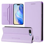 Capa de Telefone em Pele RFID com Dupla Dobra e Sucção Magnética RC01, Para iPhone 7 Plus / 8 Plus