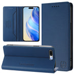Capa de Telefone em Pele RFID com Dupla Dobra e Sucção Magnética RC01, Para iPhone 7 Plus / 8 Plus