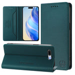Capa de Telefone em Pele RFID com Dupla Dobra e Sucção Magnética RC01, Para iPhone 7 Plus / 8 Plus