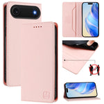 Capa para telemóvel em pele RC01 com dupla dobra, sucção magnética e RFID, para iPhone 17e / 16e, para iPhone 17 Pro Max, para iPhone 17 Pro, para iPhone 17, para iPhone Air, para iPhone 16 Pro Max