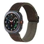 Wave Pattern Nylon Braided Watch Band, For Samsung Galaxy Watch Ultra 47mm / Ultra 2025