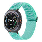 Wave Pattern Nylon Braided Watch Band, For Samsung Galaxy Watch Ultra 47mm / Ultra 2025