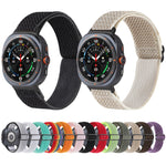 Wave Pattern Nylon Braided Watch Band, For Samsung Galaxy Watch Ultra 47mm / Ultra 2025