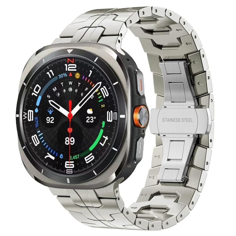 Correia de Relógio com Fivela Borboleta em Liga de Titânio, Para Samsung Galaxy Watch Ultra 47mm / Ultra 2025