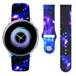 Correia de Silicone Impressa com Fivela Invertida 20mm, Para Samsung Galaxy Active2