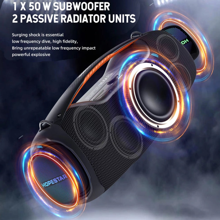 Coluna Bluetooth Portátil HOPESTAR A60 100W para Exterior IPX6 à Prova de Água com Microfone