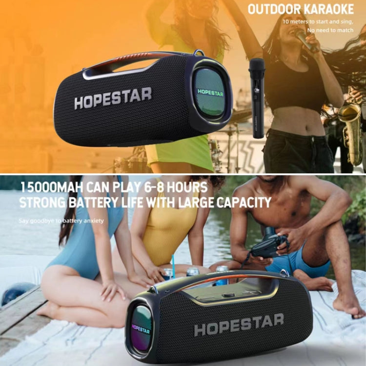Coluna Bluetooth Portátil HOPESTAR A60 100W para Exterior IPX6 à Prova de Água com Microfone