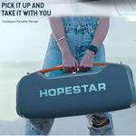 Coluna Bluetooth Portátil HOPESTAR A60 100W para Exterior IPX6 à Prova de Água com Microfone