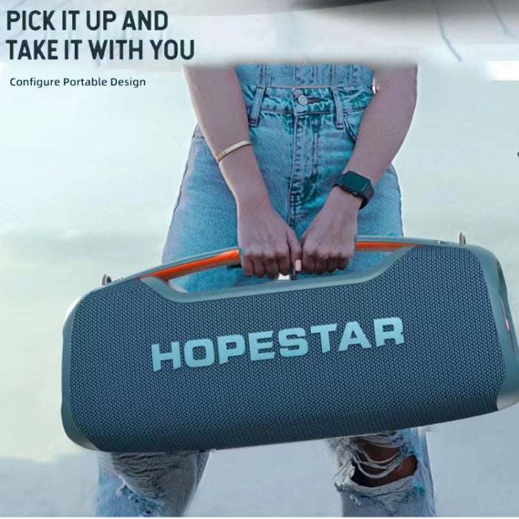 Coluna Bluetooth Portátil HOPESTAR A60 100W para Exterior IPX6 à Prova de Água com Microfone