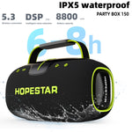 Coluna Bluetooth Portátil HOPESTAR Party Box 150 40W para Exterior IPX5 à Prova de Água