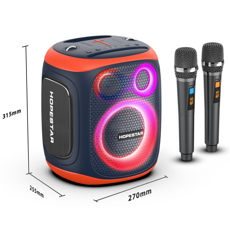 Coluna Bluetooth HOPESTAR PARTY130 para exterior com microfone duplo e longa autonomia