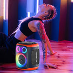 Coluna Bluetooth HOPESTAR PARTY130 para exterior com microfone duplo e longa autonomia
