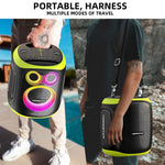 Coluna Bluetooth HOPESTAR PARTY130 para exterior com microfone duplo e longa autonomia