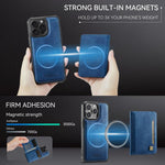 Capa para telemóvel AutSpace A13 MagSafe com bolsa magnética RFID e flip para cartões, para iPhone 12 Pro Max, para iPhone 12 Pro