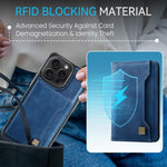 Capa para telemóvel AutSpace A13 MagSafe com bolsa magnética RFID e flip para cartões, para iPhone 12 Pro Max, para iPhone 12 Pro