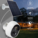 Versão Graffit Câmara de Vigilância WiFi Sem Fios com Painel Solar Ultra-HD para Casa, Sem Memória, 32GB, 64GB, 128GB