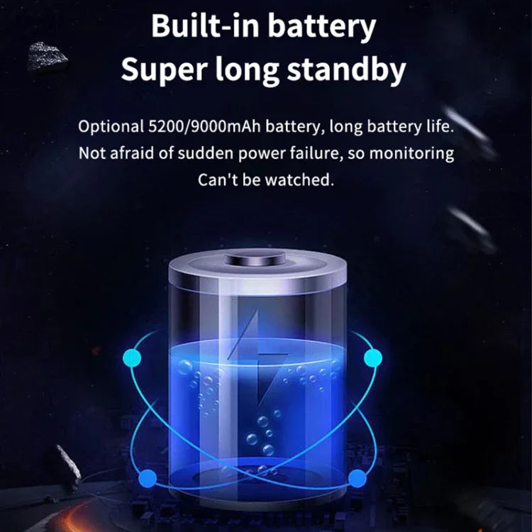 Versão Graffit Câmara de Vigilância WiFi Sem Fios com Painel Solar Ultra-HD para Casa, Sem Memória, 32GB, 64GB, 128GB
