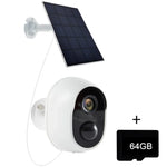 Versão Graffit Câmara de Vigilância WiFi Sem Fios com Painel Solar Ultra-HD para Casa, Sem Memória, 32GB, 64GB, 128GB
