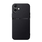 Capa para telemóvel em pele Litchi com cobertura total magnética e proteção contra choques, para iPhone 17e / 16e, para iPhone 17 Pro Max, para iPhone 17 Pro, para iPhone 17, para iPhone Air, para iPhone 16 Pro Max, para iPhone 16 Pro, para iPhone 16 Plus