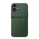 Capa para telemóvel em pele Litchi com cobertura total magnética e proteção contra choques, para iPhone 17e / 16e, para iPhone 17 Pro Max, para iPhone 17 Pro, para iPhone 17, para iPhone Air, para iPhone 16 Pro Max, para iPhone 16 Pro, para iPhone 16 Plus