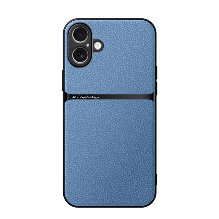 Capa para telemóvel em pele Litchi com cobertura total magnética e proteção contra choques, para iPhone 17e / 16e, para iPhone 17 Pro Max, para iPhone 17 Pro, para iPhone 17, para iPhone Air, para iPhone 16 Pro Max, para iPhone 16 Pro, para iPhone 16 Plus