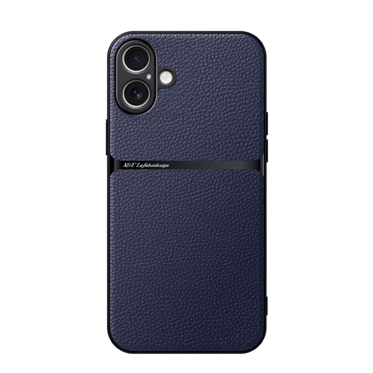 Capa para telemóvel em pele Litchi com cobertura total magnética e proteção contra choques, para iPhone 17e / 16e, para iPhone 17 Pro Max, para iPhone 17 Pro, para iPhone 17, para iPhone Air, para iPhone 16 Pro Max, para iPhone 16 Pro, para iPhone 16 Plus