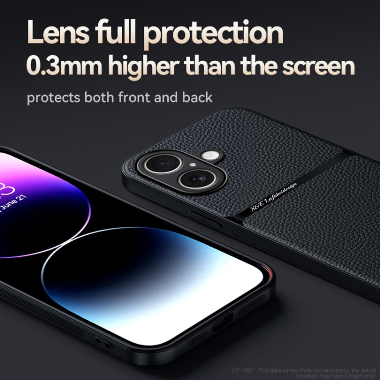 Capa de Telemóvel Antichoque de Cobertura Total Magnética em Pele Litchi, Para iPhone 16, Para iPhone 15 Pro Max, Para iPhone 15 Pro, Para iPhone 15 Plus, Para iPhone 15, Para iPhone 14 Plus, Para iPhone 14, Para iPhone 14 Pro