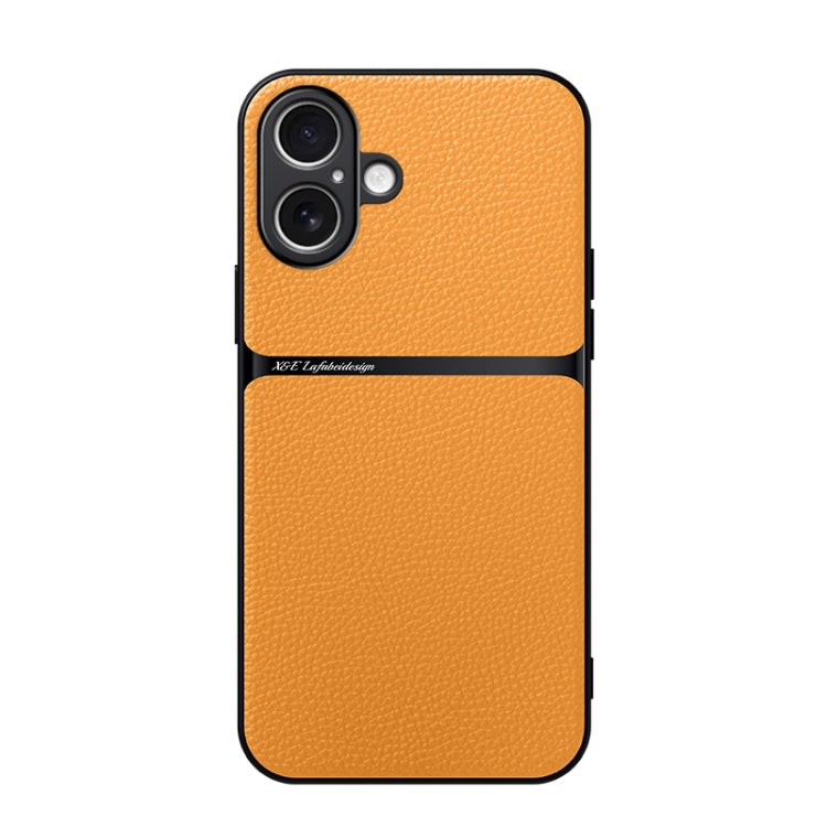 Capa de Telemóvel Antichoque de Cobertura Total Magnética em Pele Litchi, Para iPhone 16, Para iPhone 15 Pro Max, Para iPhone 15 Pro, Para iPhone 15 Plus, Para iPhone 15, Para iPhone 14 Plus, Para iPhone 14, Para iPhone 14 Pro