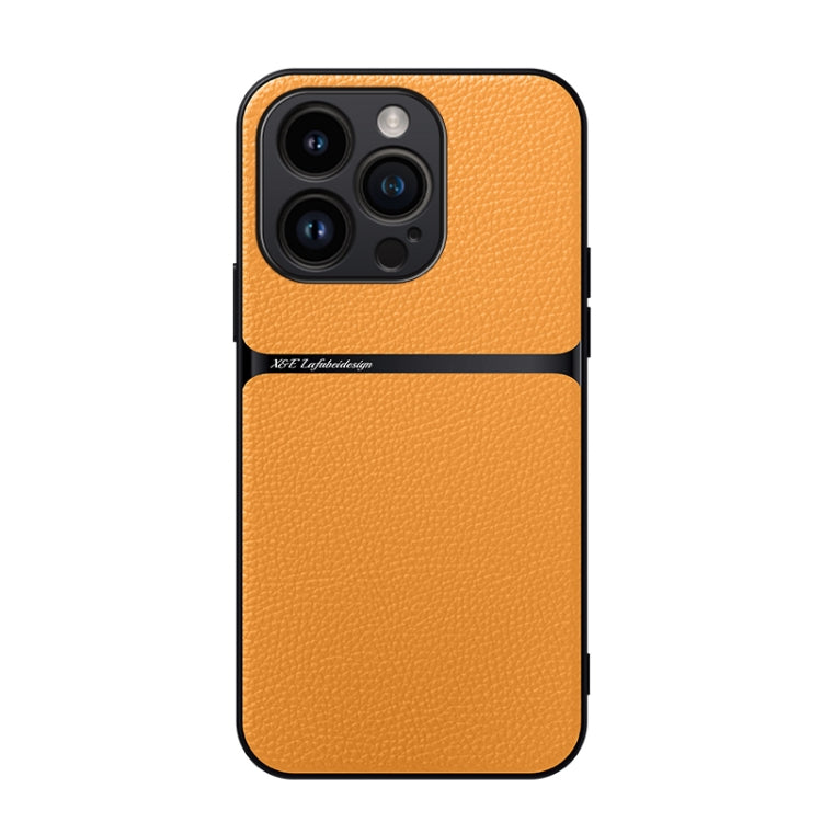 Capa de Telemóvel Antichoque de Cobertura Total Magnética em Pele Litchi, Para iPhone 16, Para iPhone 15 Pro Max, Para iPhone 15 Pro, Para iPhone 15 Plus, Para iPhone 15, Para iPhone 14 Plus, Para iPhone 14, Para iPhone 14 Pro