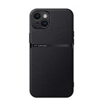 Capa de Telemóvel Antichoque de Cobertura Total Magnética em Pele Litchi, Para iPhone 16, Para iPhone 15 Pro Max, Para iPhone 15 Pro, Para iPhone 15 Plus, Para iPhone 15, Para iPhone 14 Plus, Para iPhone 14, Para iPhone 14 Pro