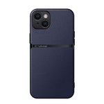 Capa de Telemóvel Antichoque de Cobertura Total Magnética em Pele Litchi, Para iPhone 16, Para iPhone 15 Pro Max, Para iPhone 15 Pro, Para iPhone 15 Plus, Para iPhone 15, Para iPhone 14 Plus, Para iPhone 14, Para iPhone 14 Pro
