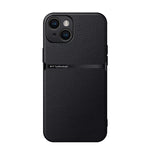Capa de Telemóvel Antichoque de Cobertura Total Magnética em Pele Litchi, Para iPhone 16, Para iPhone 15 Pro Max, Para iPhone 15 Pro, Para iPhone 15 Plus, Para iPhone 15, Para iPhone 14 Plus, Para iPhone 14, Para iPhone 14 Pro
