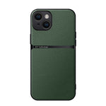 Capa de Telemóvel Antichoque de Cobertura Total Magnética em Pele Litchi, Para iPhone 16, Para iPhone 15 Pro Max, Para iPhone 15 Pro, Para iPhone 15 Plus, Para iPhone 15, Para iPhone 14 Plus, Para iPhone 14, Para iPhone 14 Pro