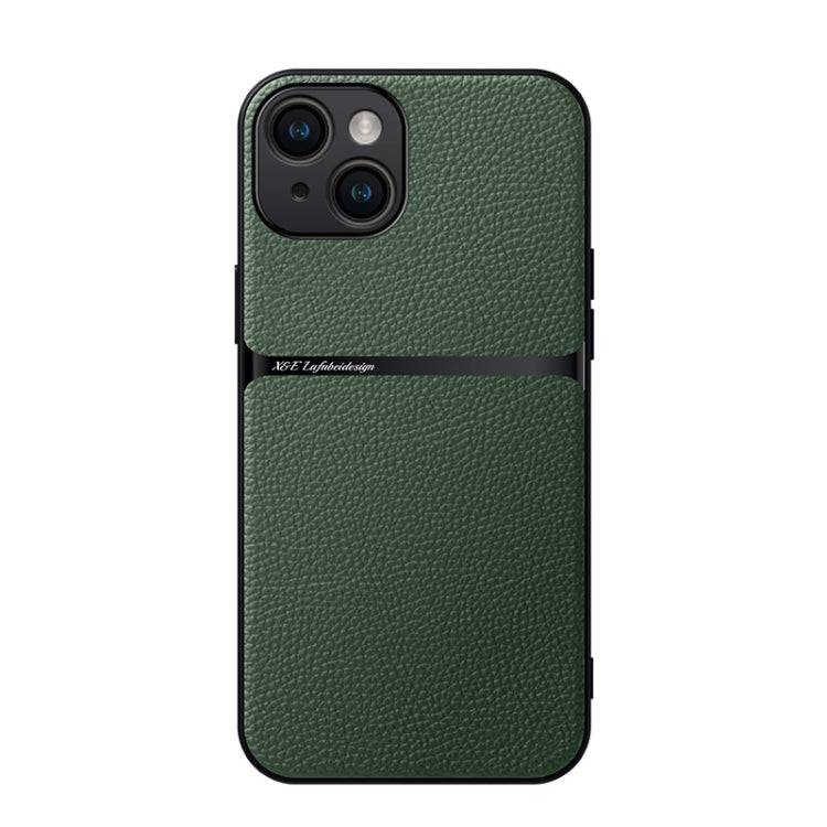 Capa de Telemóvel Antichoque de Cobertura Total Magnética em Pele Litchi, Para iPhone 16, Para iPhone 15 Pro Max, Para iPhone 15 Pro, Para iPhone 15 Plus, Para iPhone 15, Para iPhone 14 Plus, Para iPhone 14, Para iPhone 14 Pro