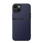 Capa de Telemóvel Antichoque de Cobertura Total Magnética em Pele Litchi, Para iPhone 16, Para iPhone 15 Pro Max, Para iPhone 15 Pro, Para iPhone 15 Plus, Para iPhone 15, Para iPhone 14 Plus, Para iPhone 14, Para iPhone 14 Pro