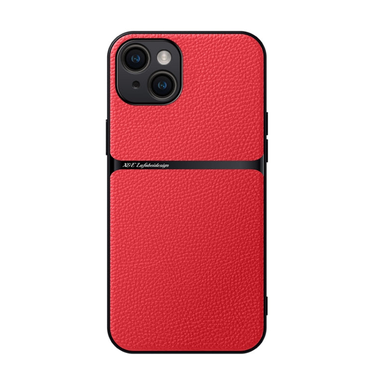 Capa de Telemóvel Antichoque de Cobertura Total Magnética em Pele Litchi, Para iPhone 16, Para iPhone 15 Pro Max, Para iPhone 15 Pro, Para iPhone 15 Plus, Para iPhone 15, Para iPhone 14 Plus, Para iPhone 14, Para iPhone 14 Pro
