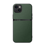 Capa de Telemóvel Antichoque de Cobertura Total Magnética em Pele Litchi, Para iPhone 16, Para iPhone 15 Pro Max, Para iPhone 15 Pro, Para iPhone 15 Plus, Para iPhone 15, Para iPhone 14 Plus, Para iPhone 14, Para iPhone 14 Pro