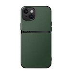 Capa de Telemóvel Antichoque de Cobertura Total Magnética em Pele Litchi, Para iPhone 16, Para iPhone 15 Pro Max, Para iPhone 15 Pro, Para iPhone 15 Plus, Para iPhone 15, Para iPhone 14 Plus, Para iPhone 14, Para iPhone 14 Pro