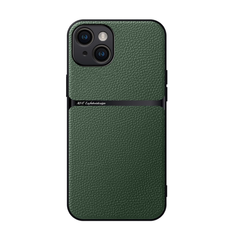 Capa de Telemóvel Antichoque de Cobertura Total Magnética em Pele Litchi, Para iPhone 16, Para iPhone 15 Pro Max, Para iPhone 15 Pro, Para iPhone 15 Plus, Para iPhone 15, Para iPhone 14 Plus, Para iPhone 14, Para iPhone 14 Pro
