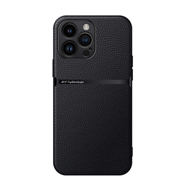 Capa Magnética em Pele Litchi com Cobertura Total Amortecedora, Para iPhone 14 Pro Max, Para iPhone 13 Pro Max, Para iPhone 13 Pro, Para iPhone 13, Para iPhone 12, Para iPhone 12 Pro Max, Para iPhone 12 Pro, Para iPhone 11 Pro Max